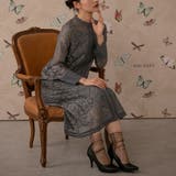 アッシュネイビー | オールレーススタンドカラーロングドレス ドレス 結婚式 | epicday