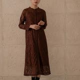 オールレーススタンドカラーロングドレス ドレス 結婚式 | epicday | 詳細画像8 