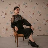 チュールコンビジャガードディティールロングドレス ドレス 結婚式 | epicday | 詳細画像6 