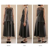 ビスチェドッキングノースリーブドレス ビスチェ風 アシンメトリー | epicday | 詳細画像29 