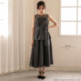 ビスチェドッキングノースリーブドレス ビスチェ風 アシンメトリー | epicday | 詳細画像20 