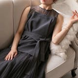 ビスチェドッキングノースリーブドレス ビスチェ風 アシンメトリー | epicday | 詳細画像28 