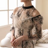 バックリボン刺繍レースドレス バックリボン 花柄 | epicday | 詳細画像25