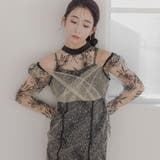 バックリボン刺繍レースドレス バックリボン 花柄 | epicday | 詳細画像16