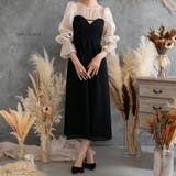 オフ×ブラック | ドット ハートカット ドレス | epicday