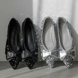 BIGリボンスパンコールフラットパンプス パンプス ローヒール | epicday | 詳細画像3 