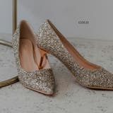 ゴールド | シュガートゥインクルヒールパンプス グリッター ラメ | epicday