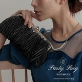 バッグ 結婚式 プリーツサテンクラッチバッグ | epicday | 詳細画像1 