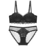 ブラック | エンブロイダリーレースライトアップ（ブラセット） | GRAXIA