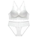 ホワイト | レーシーフラワーメイクゴージャス（ブラセット） | GRAXIA