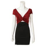 微細なラメがエレガントに輝くフロントオープンのドレス(キャバドレス CABARE… | GRAXIA | 詳細画像4 