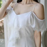純白のフリルオフショルが大人可愛いドレス(SEXYDRESS) ホワイト | GRAXIA | 詳細画像4 