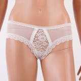 フラワーレースがヒップに映えるエレガントなショーツ(セクシーランジェリー) ホワ… | GRAXIA | 詳細画像7 