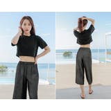 短めTシャツとワイドパンツの体形カバー水着4点セット(水着ビキニ・ワンピース) | GRAXIA | 詳細画像11