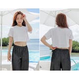 短めTシャツとワイドパンツの体形カバー水着4点セット(水着ビキニ・ワンピース) | GRAXIA | 詳細画像5