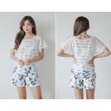 タンキニとレースTシャツの体形カバー水着4点セット（水着ビキニ・ワンピース） | GRAXIA | 詳細画像6 