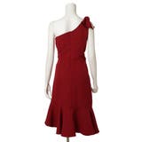 色香溢れるボルドーレッドのワンショルダードレス(キャバドレス CABARETDR… | GRAXIA | 詳細画像10 