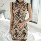 ヌーディなフラワーレースのミニドレス(キャバドレス・CABARETDRESS) | GRAXIA | 詳細画像6