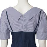 ストライプシャツ&デニムワンピのレイヤード風ドレス(キャバドレス CABARET… | GRAXIA | 詳細画像14