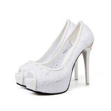 フラワーレースとゴールドモチーフのオープントゥパンプス(CABARETSHOES… | GRAXIA | 詳細画像8 