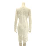 透け感たっぷりボディラインを綺麗に魅せる上品なミディ丈ドレス(キャバドレス CA… | GRAXIA | 詳細画像11