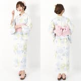 古典柄の菊柄を淡い色使いで年齢問わず着られる浴衣3点セット(YUKATA) | GRAXIA | 詳細画像15