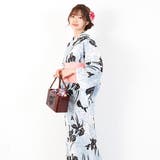 淡いライトブルーの生地に黒い花柄がシックな印象に演出してくれる大人の女性にぴった… | GRAXIA | 詳細画像9