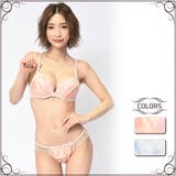 透かし効果のフラワー刺繍レースがエレガントな印象のブラ ショーツセット（ブラセッ… | GRAXIA | 詳細画像1 