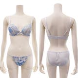 透かし効果のフラワー刺繍レースがエレガントな印象のブラ ショーツセット（ブラセッ… | GRAXIA | 詳細画像10 