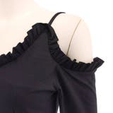 肩と胸元にフリルがついたストレッチミニ丈ワンピース(キャバドレス CABARET… | GRAXIA | 詳細画像14 