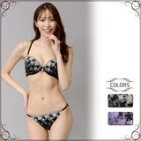 小花刺繍を散りばめたガーリーデザインなブラ・ショーツセット（ブラセット） | GRAXIA | 詳細画像1 