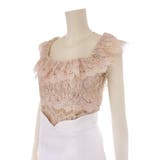 総レースのトップスと白のスカートが落ち着いた印象のバイカラーセットアップドレス(… | GRAXIA | 詳細画像11