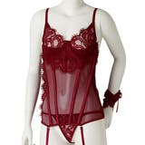 レースとメッシュ生地からの透け感が大人の余裕を感じさせるガーターランジェリー(セ… | GRAXIA | 詳細画像19 