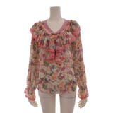 大人っぽいフラワープリントで軽やかな印象のシフォンフリルトップス(TOPS) | GRAXIA | 詳細画像8 