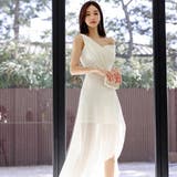 シフォン使いが女性らしさをエアリーに演出するワンピース(キャバドレス CABAR… | GRAXIA | 詳細画像3 