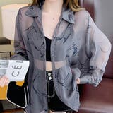 透け感でさりげなく肌見せを叶えるシースルーシャツ(TOPS) | GRAXIA | 詳細画像4 