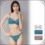 クラシカルなストレッチレースがフェミニンなブラショーツセット（ブラセット） | GRAXIA | 詳細画像1 