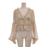 柔らかな透け感がフェミニンなパフスリーブのトップス(TOPS) | GRAXIA | 詳細画像8 