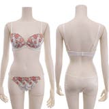 美しい花刺繍に華やいだ気分になりそうなブラショーツセット（ブラセット） | GRAXIA | 詳細画像9 