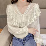 キラキラと輝きを放つレーシーで女性らしいトップス(TOPS) | GRAXIA | 詳細画像3