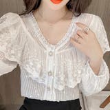 キラキラと輝きを放つレーシーで女性らしいトップス(TOPS) | GRAXIA | 詳細画像8