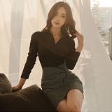 知的な印象にちょっとセクシーな雰囲気をあわせ持つセットアップ(キャバドレス CA… | GRAXIA | 詳細画像9