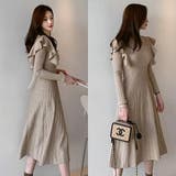 フリル使いがオトナかわいいフレアロングワンピ(キャバドレス CABARETDRE… | GRAXIA | 詳細画像6 