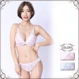 繊細なレースとパステル調の色合いでソフトな印象のブラ ショーツセット | GRAXIA | 詳細画像1