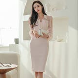 繊細なレースを組み合わせて仕立てたきれい目ワンピース(キャバドレス CABARE… | GRAXIA | 詳細画像2