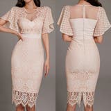 異素材レイヤードで華やかなミモレ丈ワンピース(キャバドレス CABARETDRE… | GRAXIA | 詳細画像6