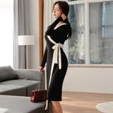 デコルテが美しく映えるカシュクールデザインのワンピース(キャバドレス CABAR… | GRAXIA | 詳細画像3