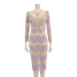 ソフトな色合いでフェミニンな印象のミディ丈ワンピース(キャバドレス CABARE… | GRAXIA | 詳細画像11