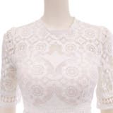 刺繍レースが華やいだ雰囲気のタイトミニドレス | GRAXIA | 詳細画像14