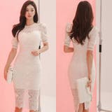 刺繍レースが華やいだ雰囲気のタイトミニドレス | GRAXIA | 詳細画像6